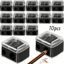 8/4/2pcs Makeup Pencil Sharpener, Lip Liner Pencil Sharpener, Eyebrow Pencil, Eyeliner Pencil Makeup Tool Sharpener, Eyeliner Pencil Sharpener, Double Hole Design, Excellent Material,Big & Small Hole Design, Easy To Use,Portable, Wide Application, Suitable For Beauty Salons, Nail Salons