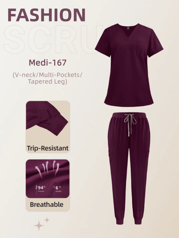 Innovative Taschenkonstruktion! Kasack und Hose mit großen Taschen, rutschfest, leicht zugänglich, praktisch und effizient, bequem für Gesundheitsberufe