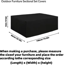 1pc 210D Oxford Cloth Dust Cover,Waterproof Cover,A Cover Suitable For Waterproofing And Preventing Leaf Drop On Household Outdoor Furniture