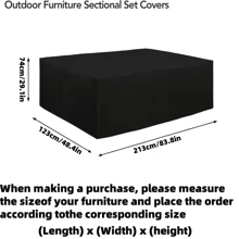 1pc 210D Oxford Cloth Dust Cover,Waterproof Cover,A Cover Suitable For Waterproofing And Preventing Leaf Drop On Household Outdoor Furniture