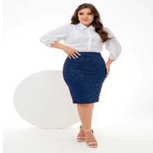 AVI Moda Crista Women Skirts - Teal Blue - View 5
