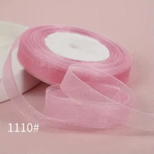 50yards 1.2cm Multicolor Ribbon, Fabric Headbands, Christmas Lace Trim, Satin Ribbon, Craft Packaging Cord - Multicolor - View 41