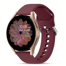 12 Color Sport Soft Floral Engraved Silicone Band 20mm Compatible With Samsung Galaxy Watch 4 Band 40mm 44mm/Watch 3 41mm/Active 2 Watch Bands 40mm 44mm/Watch 4 Classic 42mm 46mm Smartwatch Strap For Women