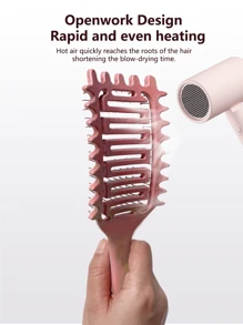 Cepillo para ondular el cabello, cepillo definidor de rizos para cabello rizado - Peine ventilado desenredante y de peinado | Reduce el tirón, realza los rizos, perfecto para el secado con secador de pelo
