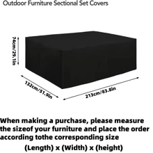 1pc 210D Oxford Cloth Dust Cover,Waterproof Cover,A Cover Suitable For Waterproofing And Preventing Leaf Drop On Household Outdoor Furniture