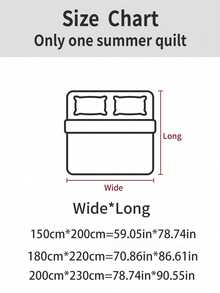 1pc Purple-Gray Cooling Silk Quilt, Nordic Ins Style Polyester Rectangular Breathable Skin-Friendly Air Conditioning Quilt Insert, Suitable For Bedroom, Home, Luxurious Living Space - Purple+Blue Gray - View 3