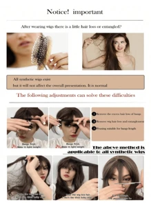 16 Inch Long Straight Grey Wigs With Bangs Synthetic Wigs For Women Ordinary Work, Life, Dance Parties And All Occasions Use