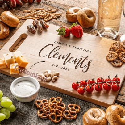 Engraved Cutting Board, Personalized Wedding Gift, House Warming Gift, Personalized Cutting Board, Anniversary Present, Paddle Cutting Board