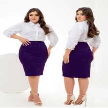 AVI Moda Crista Women Skirts - Red Violet - View 2