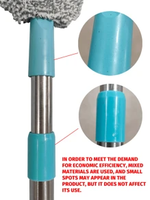 1pc Bed Bottom Cleaning Artifact Crevice Cleaning Electrostatic Dust Removal Duster Sweep Bed Bottom Dust Cleaning (Due To Different Batches, The Design And Color Of The Handle Plastic Parts May Vary. We Apologize For Any Inconvenience Caused.)