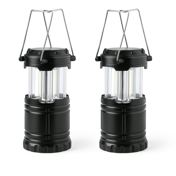 AKARURE Pack x2 Lampara Linterna Camping Led - 2 Piezas Plegables LED Luz Camping - ✅ Entrega rápida 48 - 72 h- Linterna Emergencias - Lampara Portátil - Linterna Camping - Lampara Senderismo, Pesca - Perfectas para exteriores, caravanas, cortes de luz y actividades nocturnas