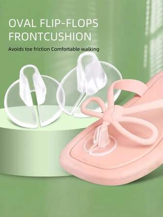 1 par mjuka flip-flops gelkuddar tåskydd för stringtrosor, sandalinjeinlägg, skoinlägg, greppkuddar och metatarsaldyna