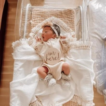 婴儿空调毯，婴儿车罩，双层纯棉纱布流苏毯，夏季 - 彩色 - 查看 2