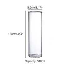 1pc Collins Glass, Japanese-Style Tall & High Juice Fizzy Water Iced Coffee Cup, Suitable For Restaurants And Bars - Transparent - View 4