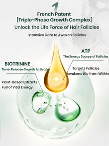 René Furterer Siero concentrato progressivo TRIPHASICO per capelli diradati ereditari e ormonali | Senza farmaci, linea di attaccatura dei capelli arretrata, lasciare in posa | Migliora densità e forza dei capelli, anti-caduta, controllo del sebo | Confezione da 8 pezzi, fornitura per 30 giorni (0,186 fl.oz / 5,5 ml * 8)