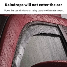 2 Pieces Of Side Window Deflector, Window Baffle, Sun Visor, Truck Windbreak, Durable, Anti-Fading, Easy To Install, Rainproof Shield, With 4 Pieces Of Clips, Suitable For  TransporterT5/T6 It's A Very Good Mother's Day Gift - 2PCS Black - View 4