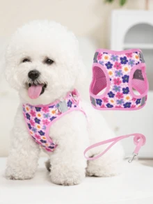 Pet Supply Step In Dog Harness For Small Dogs No Pull, X-Small, Floral - Adjustable Harness With Padded Mesh Fabric And Reflective Trim - Buckle Strap Harness For Dogs - Multicolor - View 1