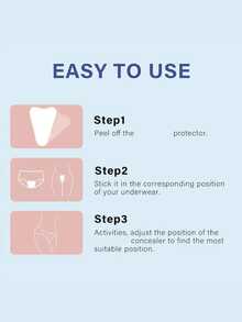 3片装硅胶隐形可重复使用乳贴 - 透气女士内衣配饰乳贴 - 彩色 - 查看 4