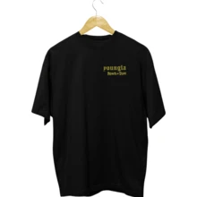 Playera Young LA LL Eren Personajes Gym Unisex Oversize - Negro - Ver 4