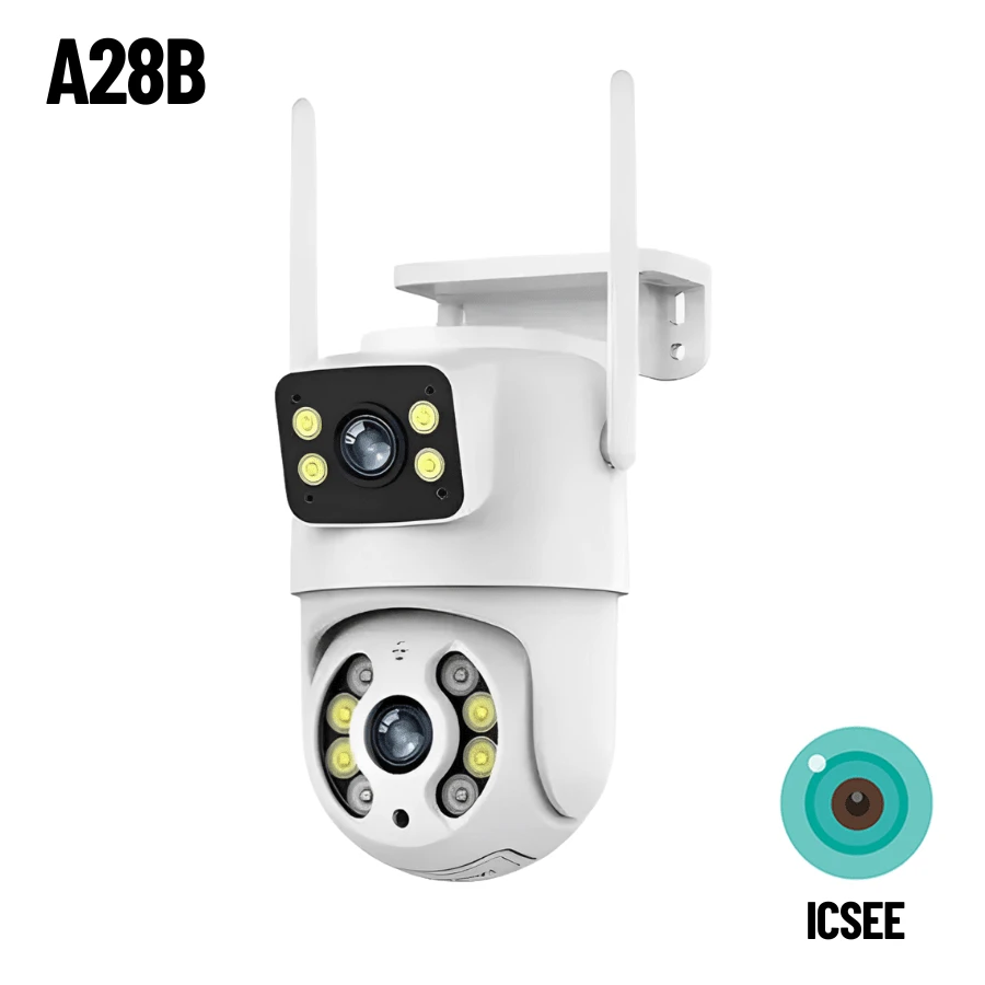 Dual Outdoor IP Camera Waterproof With Infrared Alarm Wifi HD Motion Sensor Bivolt 110/220 Yoosee Icsee 5G - A28B ICSEE - View 1