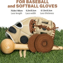 1 pieza Set de reparación de correa de guante de béisbol/sóftbol, kit de reparación rápida de correa de guante, que incluye agujas de correa para guantes de receptor, fácil de usar, de alta calidad sintético, múltiples colores