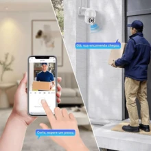 A8 Outdoor Waterproof IP Camera With Infrared Alarm Wifi HD Motion Sensor Bivolt App Yoosee, Icsee