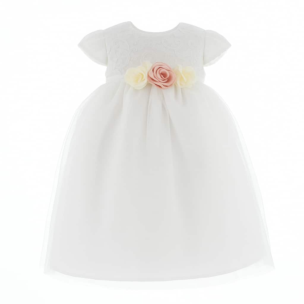 Vestido para Niña Blanco de Ceremonia o Primera Comunión 3555 Tallas 1 a 8 Años - Blanco - Ver 1