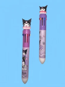 Sanrio 六件套、Coolomey、十色圆珠笔、卡通多色凝胶笔、Harperdog 圆珠笔、可爱学生文具笔、Sanrio、Sanrio 商品