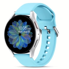 12 Color Sport Soft Floral Engraved Silicone Band 20mm Compatible With Samsung Galaxy Watch 4 Band 40mm 44mm/Watch 3 41mm/Active 2 Watch Bands 40mm 44mm/Watch 4 Classic 42mm 46mm Smartwatch Strap For Women
