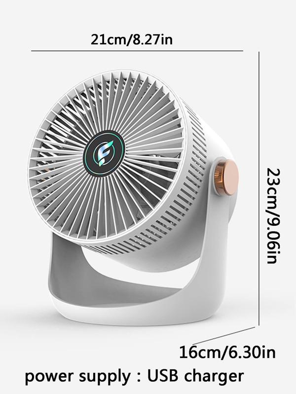 Ventilador de escritorio, ventilador eléctrico doméstico pequeño y silencioso con carga USB, mini ventilador de escritorio para oficina, dormitorio, dormitorio de estudiantes, larga duración de la batería, ventilador de aire acondicionado de refrigeración