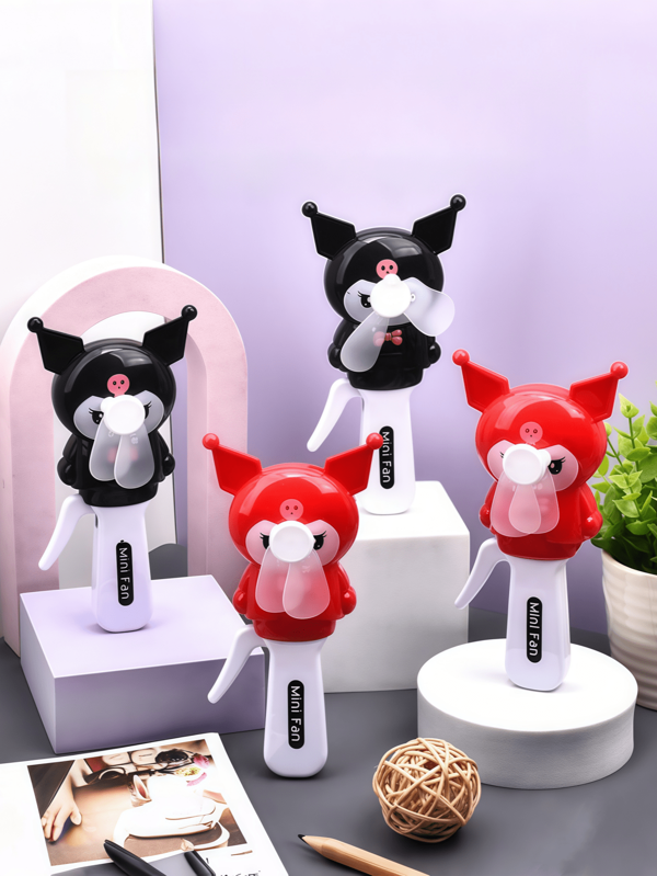 Sanrio Sanrio. 1pc Of Kuromi Hand - Held Fans. No Batteries Required. Manually Operated. Compact And Portable. They Can Cool You Down And Relieve Stuffiness.