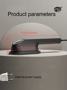 1 pieza Plancha de mano colgante de hierro, Plancha eléctrica mini, Máquina de planchar portátil para el hogar, Planchado instantáneo y caliente, Protección inteligente de control de temperatura, Planchado plano/colgante 2 en 1, Panel grande y liso, Ajuste de velocidad múltiple, Planchado sin dañar la ropa, Adecuado para el hogar, viajes, viajes de negocios y otras escenas, alisa arrugas en la ropa de inmediato, creando una vida refinada