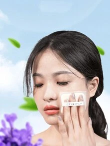 100片/盒 男女通用吸油纸，控油收缩毛孔，清爽面部吸油纸，便携式化妆工具，带镜子和粉扑，适合油性肌肤，亚麻吸油湿巾，居家、办公室、学校、旅行皆宜 - 彩色 - 查看 6