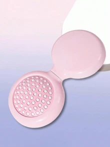 1 pezzo Pettine compatto e portatile mini con cuscinetto d'aria a forma di margherita, spazzola districante con manico, strumento per acconciatura e parrucchiere, cura dei capelli, regalo per ragazze (rosa), articoli essenziali per il ritorno a scuola, vacanze e viaggi