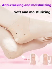 Heel Pad Protector, Moisturizing, Cracked Heel Relief, Soft And Comfortable, Repairing Dry, Cracked Feet For Men And Women, Washable And Reusable, Suitable For Calloused, Peeling, Foul-Smelling Or Darkened Feet, Ideal Holiday Gift