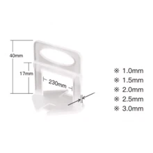 Clip Corbata Nivelador Porcelanico Azulejo Loseta Piso, Espesor 3mm, 100pz. Vmingo - 1.5 mm (100 Piezas) - Ver 4