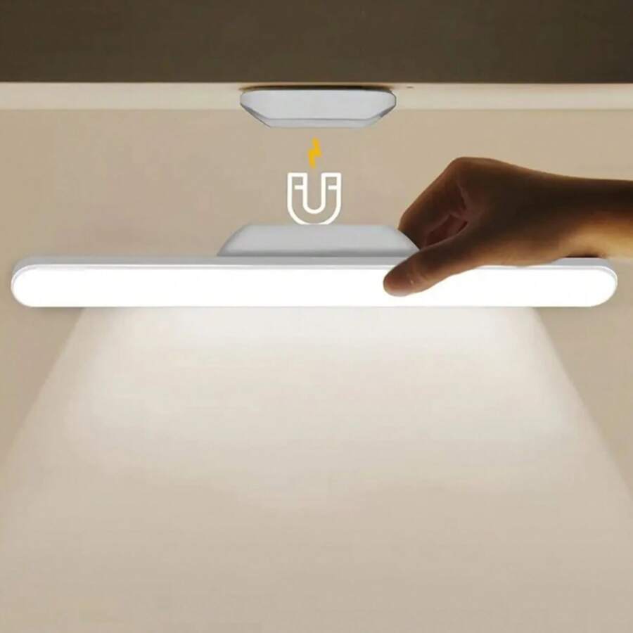 Wireless Rechargeable LED Surface Mounted Lamp With Magnetic And Touch Support - 白色 - 查看 1