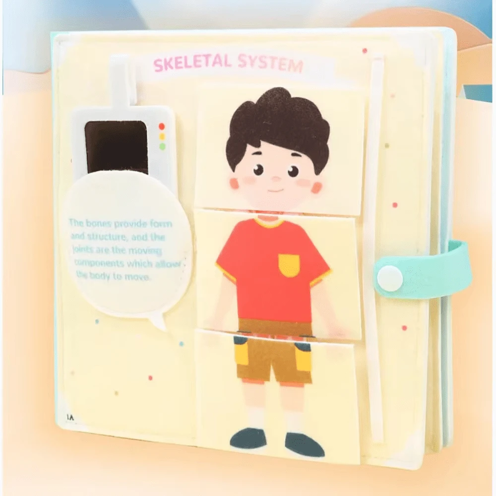Montessori Busy Book Human Body Anatomy Book For Toddlers Preshool ...