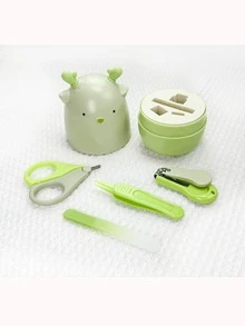 1 套新生儿指甲套装，可定制姓名、婴儿日常用品、出生礼物、新生儿礼物、新生儿修甲套装、新生儿礼盒、实用新生儿礼物、套装、儿童修甲套装、可爱形状、节日礼物。