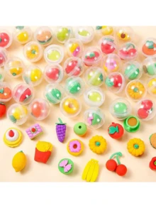 10pcs/Set Transparent Capsule Surprise Toys Assortment, Collectible Figurine Mixed Gift Set, Party Favors