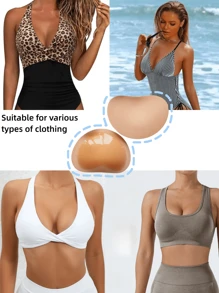 1 Paio o 5 Paia Di Cuscinetti Adesivi In Gel Di Silicone Per Reggiseni Da Donna, Costumi Da Bagno, Bikini, Reggiseni Sportivi, Cuscinetti Impermeabili Monouso Per Aumentare La Taglia Del Seno