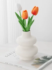 1 Piece Of Nordic Ins Circle Design Ceramic Vase Home Decoration, Creative Home Living Room TV Cabinet Porch Flower Arrangement Decoration Ornaments Gifts Birthday Graduation Room Decor Flower Vase Glass Vase