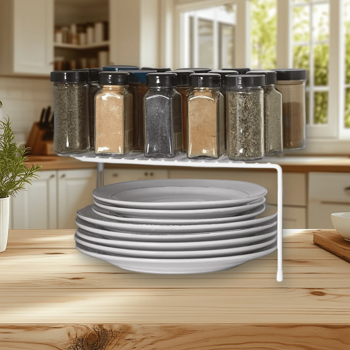 Lakeside Set Of 2 Cabinet Storage Shelf Racks | SHEIN USA