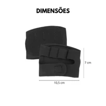 Luva Anti-Calos Preta em Neoprene Caleira - Ajuste Perfeito, Ideal para Academia, Treinos, Musculação, Esportes - Preto - Visão 5