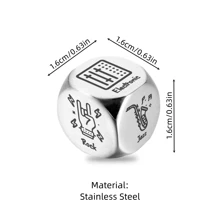 Personalisierte Musik-Würfel mit Zubehörbox, Geschenk für Musikliebhaber, Würfel für Paare für Dates, personalisierter Musik-Entscheidungswürfel, Musik-Würfel-Geschenk für Partys, Weihnachten