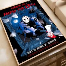 WB 1/10PCS Friday The 13th Horror Films Poster Wall Art Home Decor Room Decor Digital Painting Living Room Restaurant Kitchen Art - Frameless