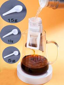 1/5件装塑料量勺，具有耐高温、易清洗的特点，3克、5克、10克、15克等多种规格，满足不同的计量需求。适用于厨房烘焙（精确称量面粉、糖等食材）、调味/佐餐食品添加。 - 彩色 - 查看 6