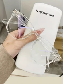 3pcs Men Anti-Blue Light Clear Acrylic Frame Glasses Clear Glasses - Multicolor - View 4