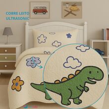 LuckBaby Single Bedspread Kit For Boys And Girls, 2 Pieces - Beige - View 3