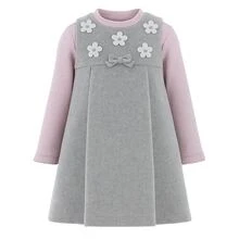 Vestido para Niña Gris 3229 Tallas 1 a 5 Años - Gris - Ver 1